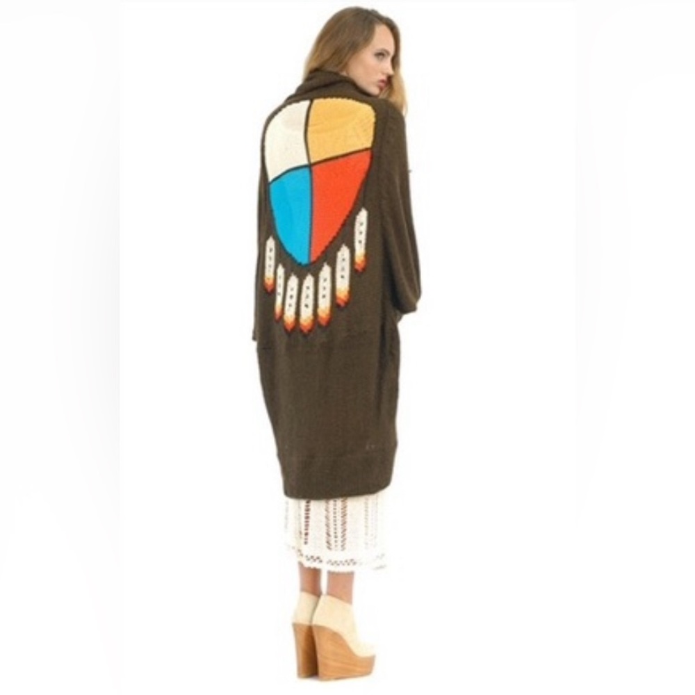 Wildfox White Label Dreamcatcher Cocoon Slouchy Sweater Cardigan S